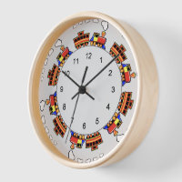 Colourful Cute Toy Train Motif 