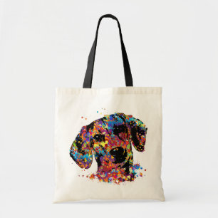 Colourful Dachshund dog - Doxie Tote Bag