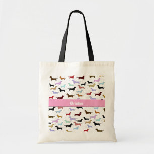Colourful Dachshund Tote Bag