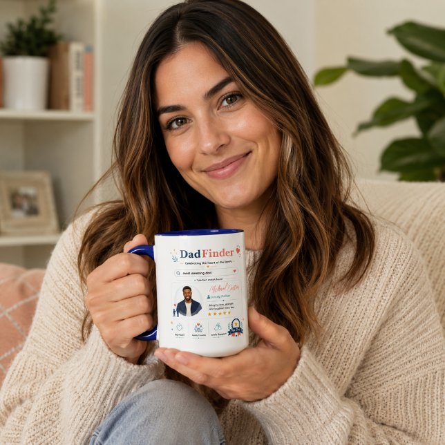 Colourful Dad Finder Father Appreciation Profile Mug (Colorful Dad Finder Father Appreciation Profile Mug
)