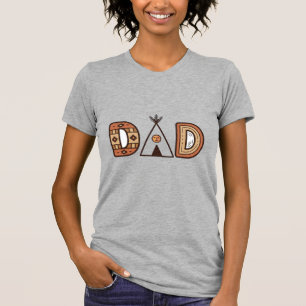 Colourful Dad Teepee Lettering Shirt Design_1