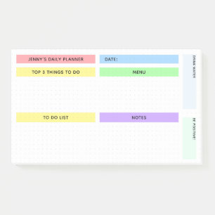 Colourful Daily Planner Post-it Notes