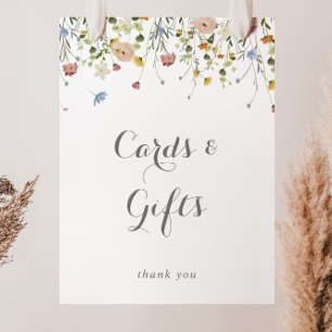 Colourful Dainty Wild Flowers Cards and Gifts Sign