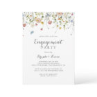 Colourful Dainty Wild Flowers Engagement Party