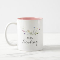 Colourful Dainty Wild Flowers Mrs Newlywed Bride