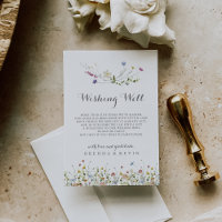 Colourful Dainty Wild Flowers Wedding Wishing Well