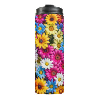 Colourful Daisies #41 -  Thermal Tumbler