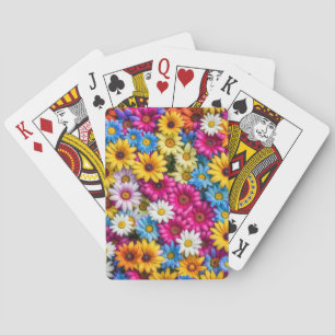 Colourful Daisies #55 - Playing Cards