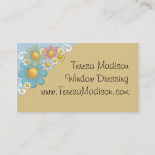 Colourful Daisies All Purpose Business Card
