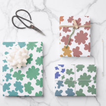 Colourful Daisies Oilpaint Fun Design Wrapping Pap