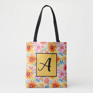 Colourful Daisies Tote Bag
