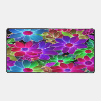 Colourful Daisy Abstract - Desk Mat