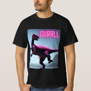 Colourful Dancing Dinosaur in Tutu T-Shirt