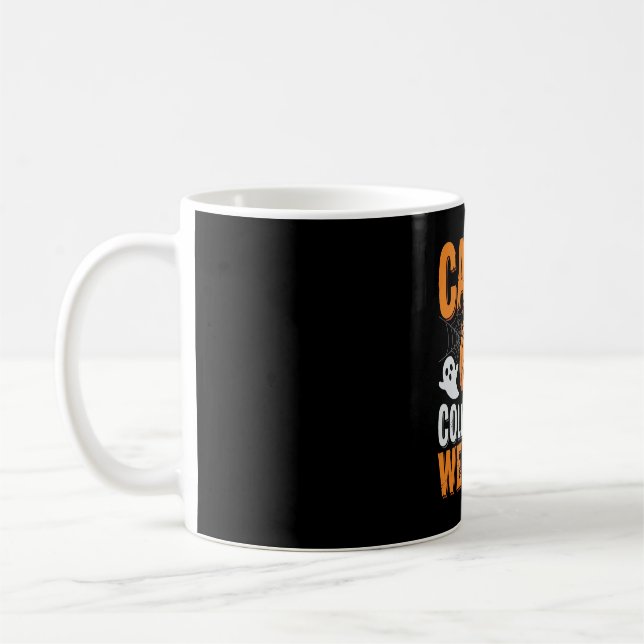 Colourful Dancing Skeletons Halloween Party Coffee Mug (Left)