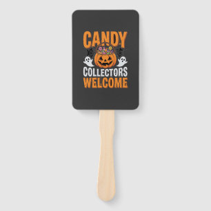 Colourful Dancing Skeletons Halloween Party Hand Fan
