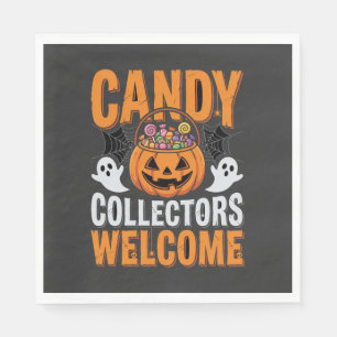 Colourful Dancing Skeletons Halloween Party Napkin
