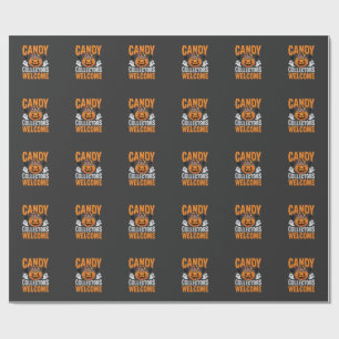 Colourful Dancing Skeletons Halloween Party Wrapping Paper