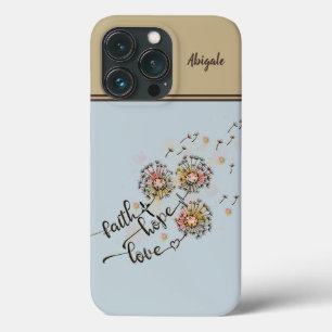 Colourful Dandelions Christian Faith Hope Love iPhone 13 Pro Case