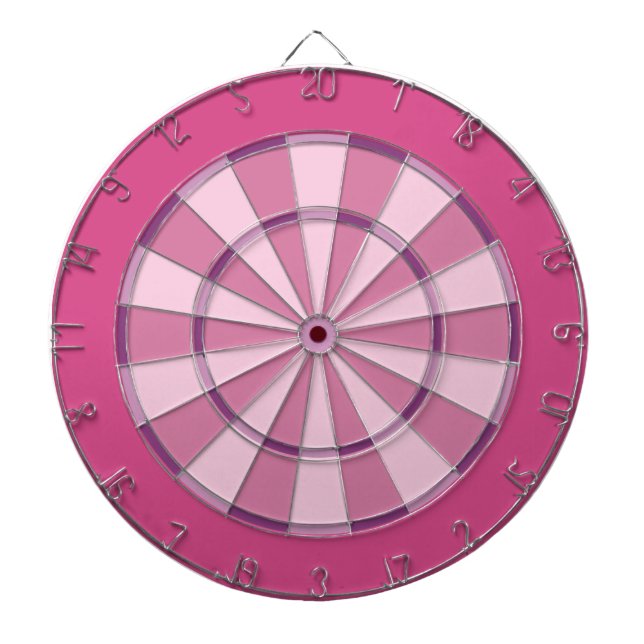 Colourful Dart Board in Pink (Front)