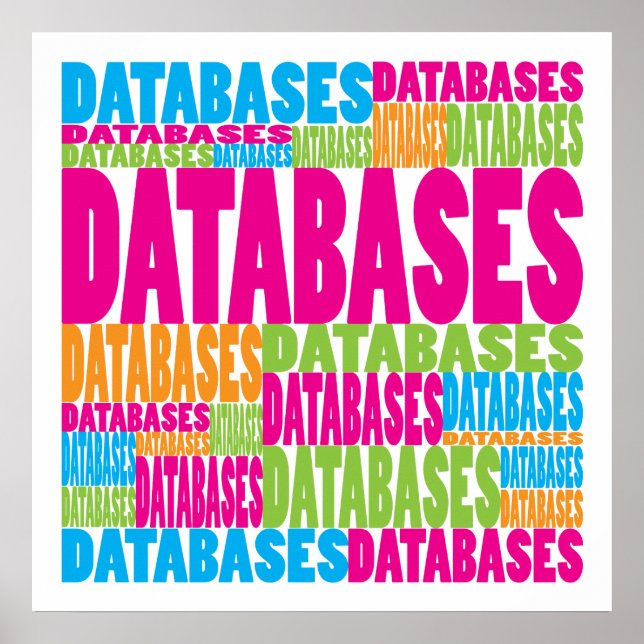 Colourful Databases Poster (Front)