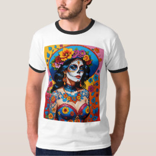 Colourful Day of the Dead Beauty Tee