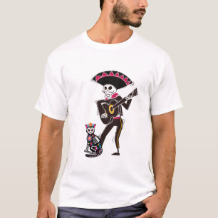Colourful Day of the Dead Skeleton T-Shirt