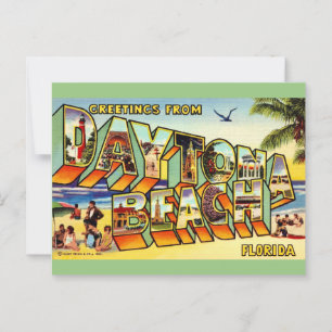 Colourful Daytona Beach Florida Postcard