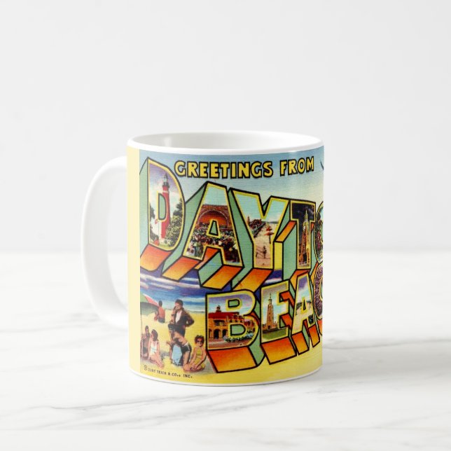 Colourful Daytona Beach Mug (Front Left)