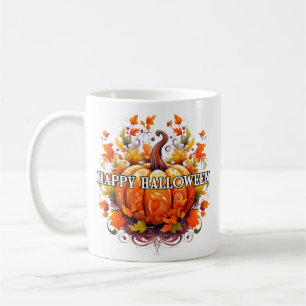 Colourful Decorative Autumn Halloween Pumpkin Coffee Mug