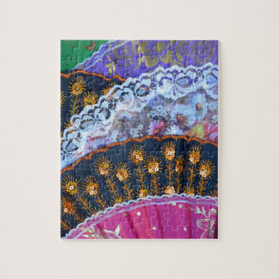 Colourful decorative fans jigsaw puzzle
