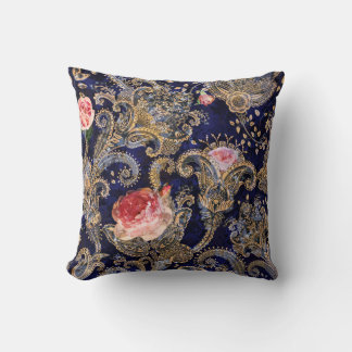 Colourful Decorative Flowers Batik Cushion