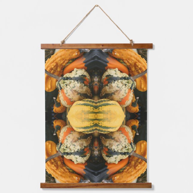 Colourful Decorative Gourds Abstract Hanging Tapestry (Front)