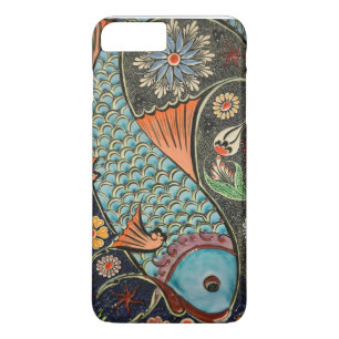 Colourful Decorative Mosaic Flowers Fish Art Desig Case-Mate iPhone Case