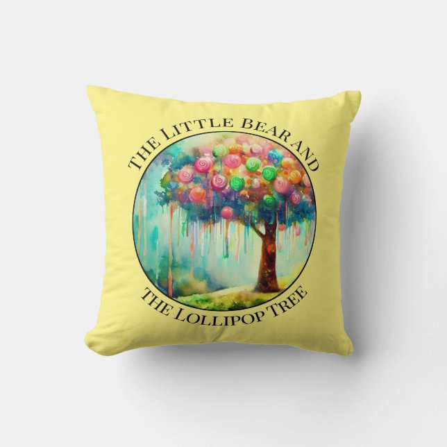 Colourful Decorative Nursery Room Throw Pillow (Front)