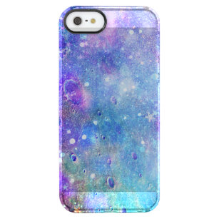 Colourful Deep Space Abstract Background Clear iPhone SE/5/5s Case