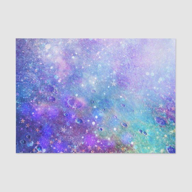 Colourful Deep Space Background Tissue Paper (Front)