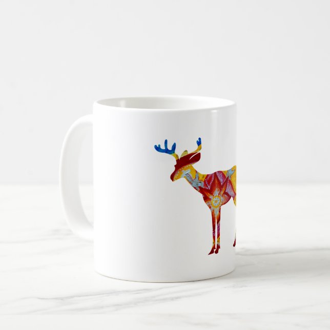 Colourful Deer  325 ml  Classic White Mug (Front Left)