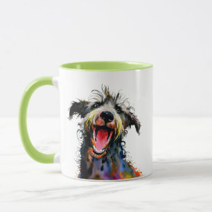 Colourful Deerhound Art Vibrant Dog Breed Design Mug