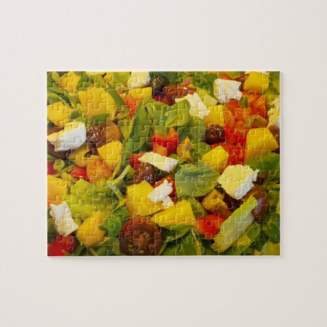 Colourful Delicious Salad of Vegetables and Fruit Jigsaw Puzzle (Horizontal)