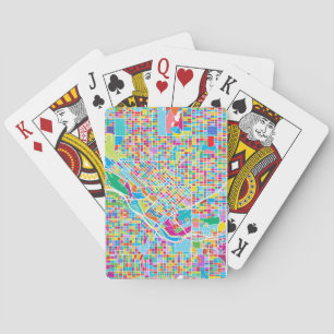 Colourful Denver Map Playing Cards