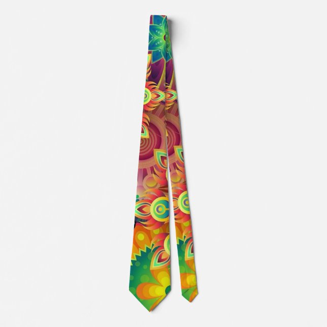 Colourful Design Butterflies not included Tie (Front)