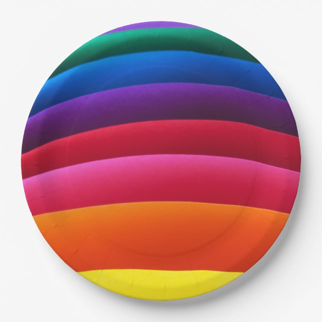Colourful Design for Paper Plate (Front)
