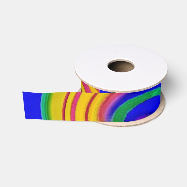 Colourful design grosgrain ribbon (Spool)