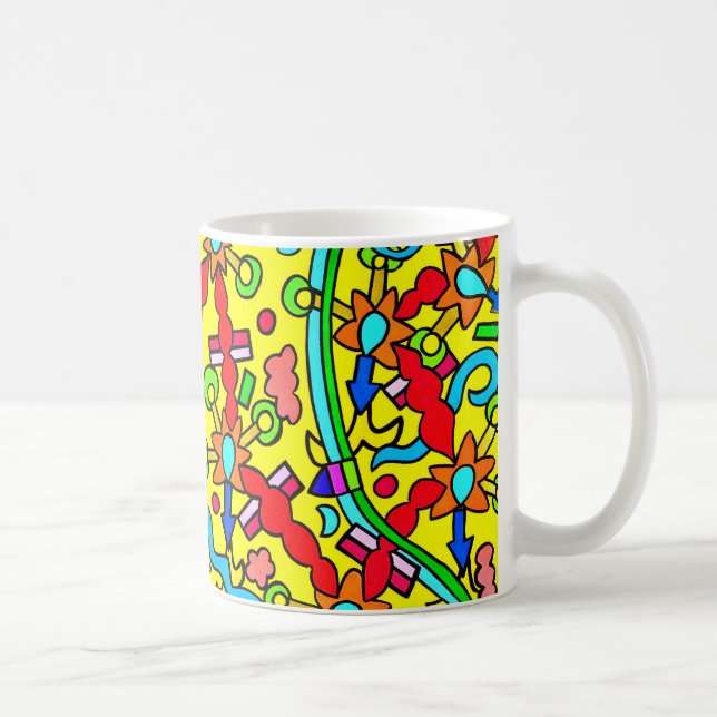 Colourful Design Mug by Tamara Diaz Art (Right)