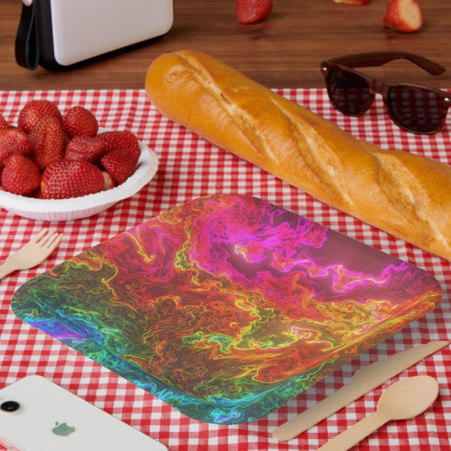 Colourful Design Paper Plate (Picnic)