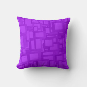 colourful design pattern purple geometric cushion