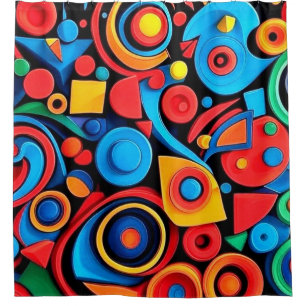 Colourful Design Shower Curtain