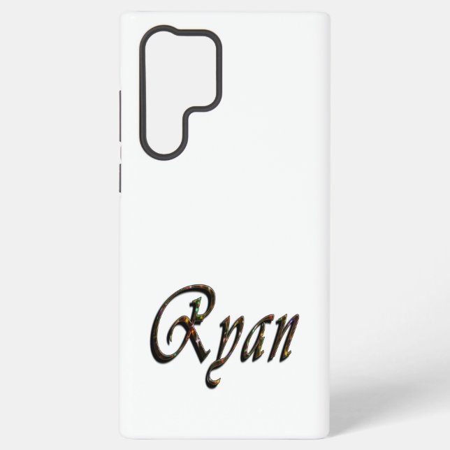 Colourful Designed Ryan Name, Samsung Galaxy S22 Ultra Case (Back)