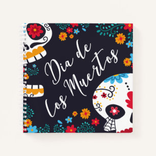 Colourful Dia de los Muertos Notebook