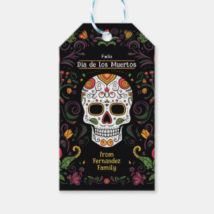 💀🎉 Colourful Día de Muertos Party Gift Tags